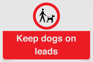 Keep dogs on leads